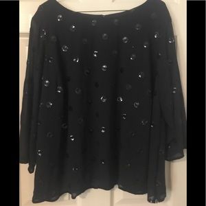 ✨Talbots Pretty sparkle top✨ petite 2x